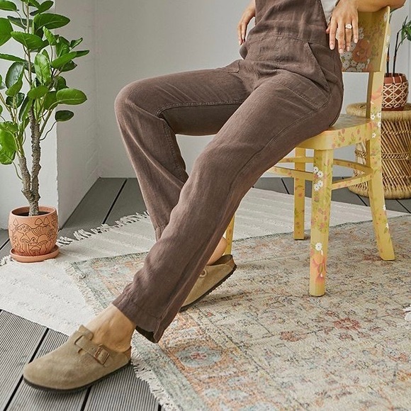 birkenstock boston clog taupe suede